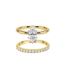 The Marquise & Half Eternity Ring Stack (2 Rings)