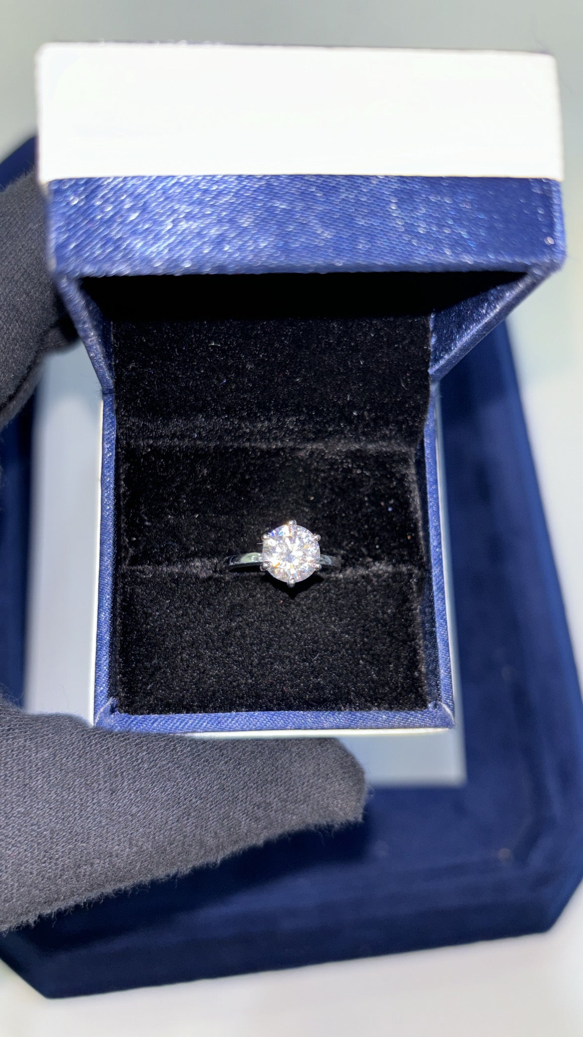 The Round Solitaire & Half Eternity Ring