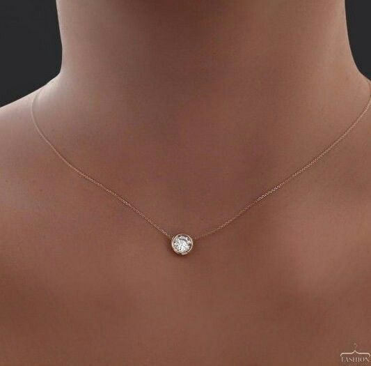 Round Bezel Set Pendant