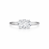 Mini Hailey Ring (East-West) (Hidden Halo)