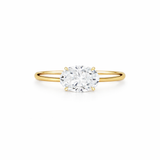 Mini Hailey Ring (East-West) (Hidden Halo)