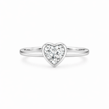 Heart Bezel Ring
