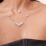 Marquise Cut Solitaire Pendant Neckpiece