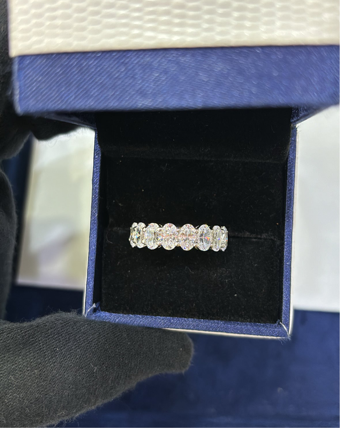 Oval Eternity Band Ring