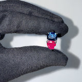 Emerald & Pear Birthstone Toi et Moi Ring