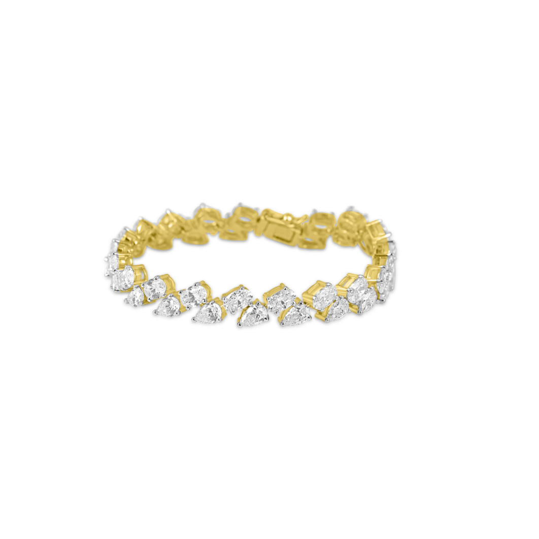 Oval & Pear Tennis Bracelet