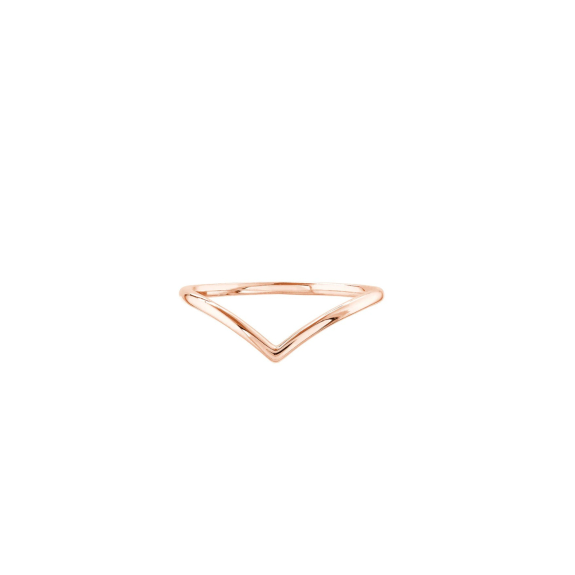 Plain V Band Ring