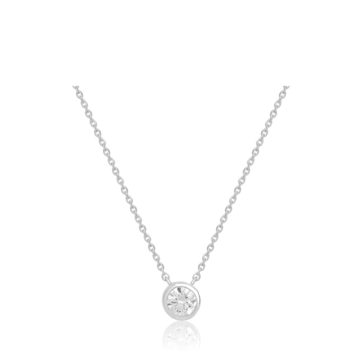 Round Bezel Set Pendant