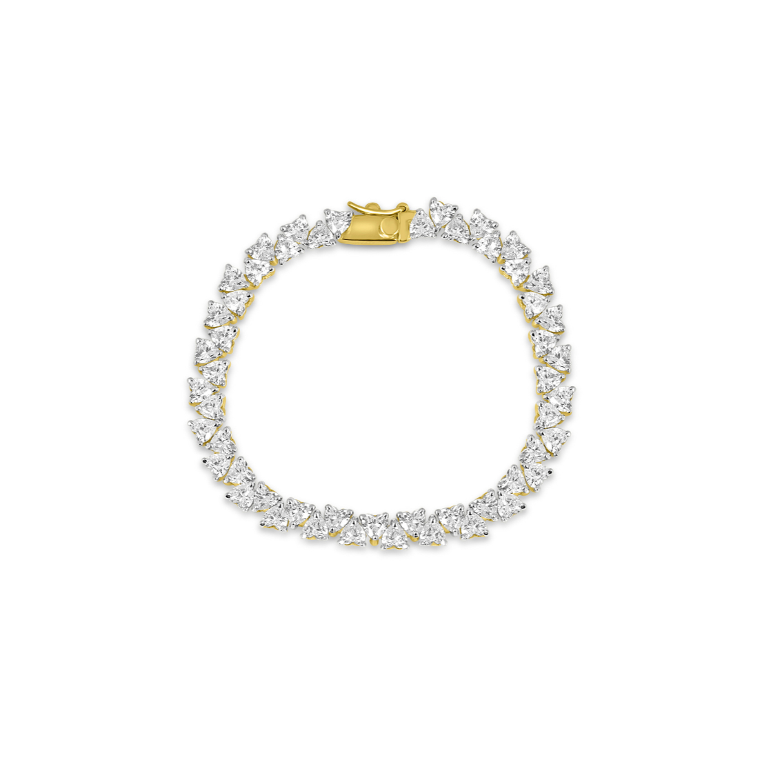 Twin Heart Tennis Bracelet