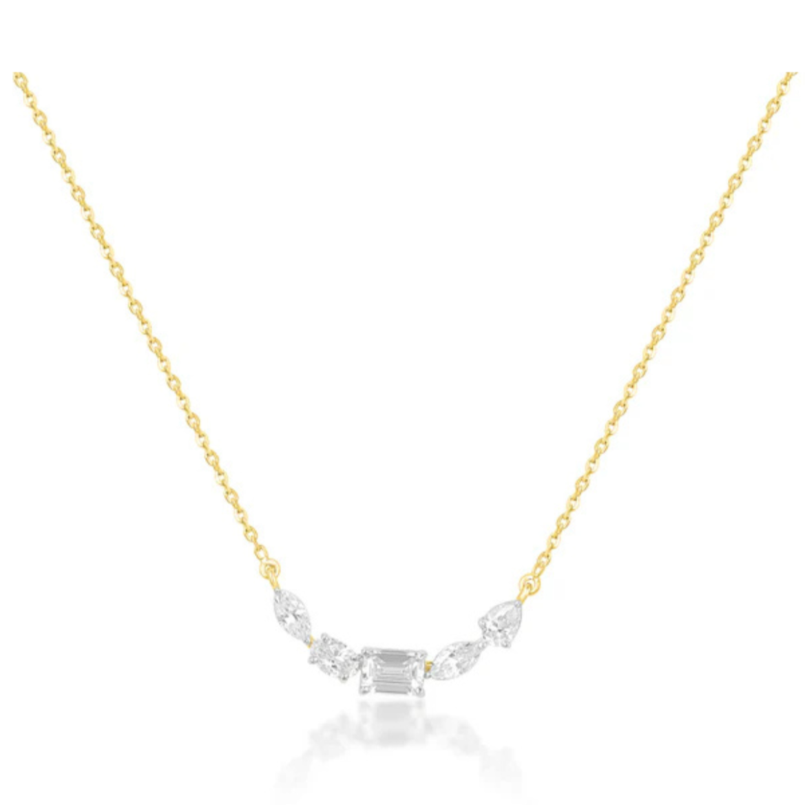 Clara Mixed Shape Dainty Pendant