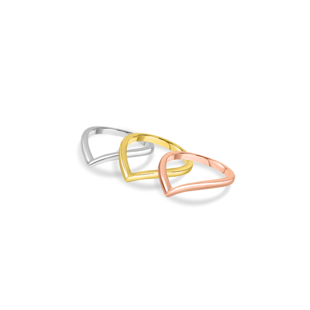 Plain V Band Ring