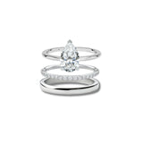 The Essential Pear Cut Ring Stack (3 Rings)