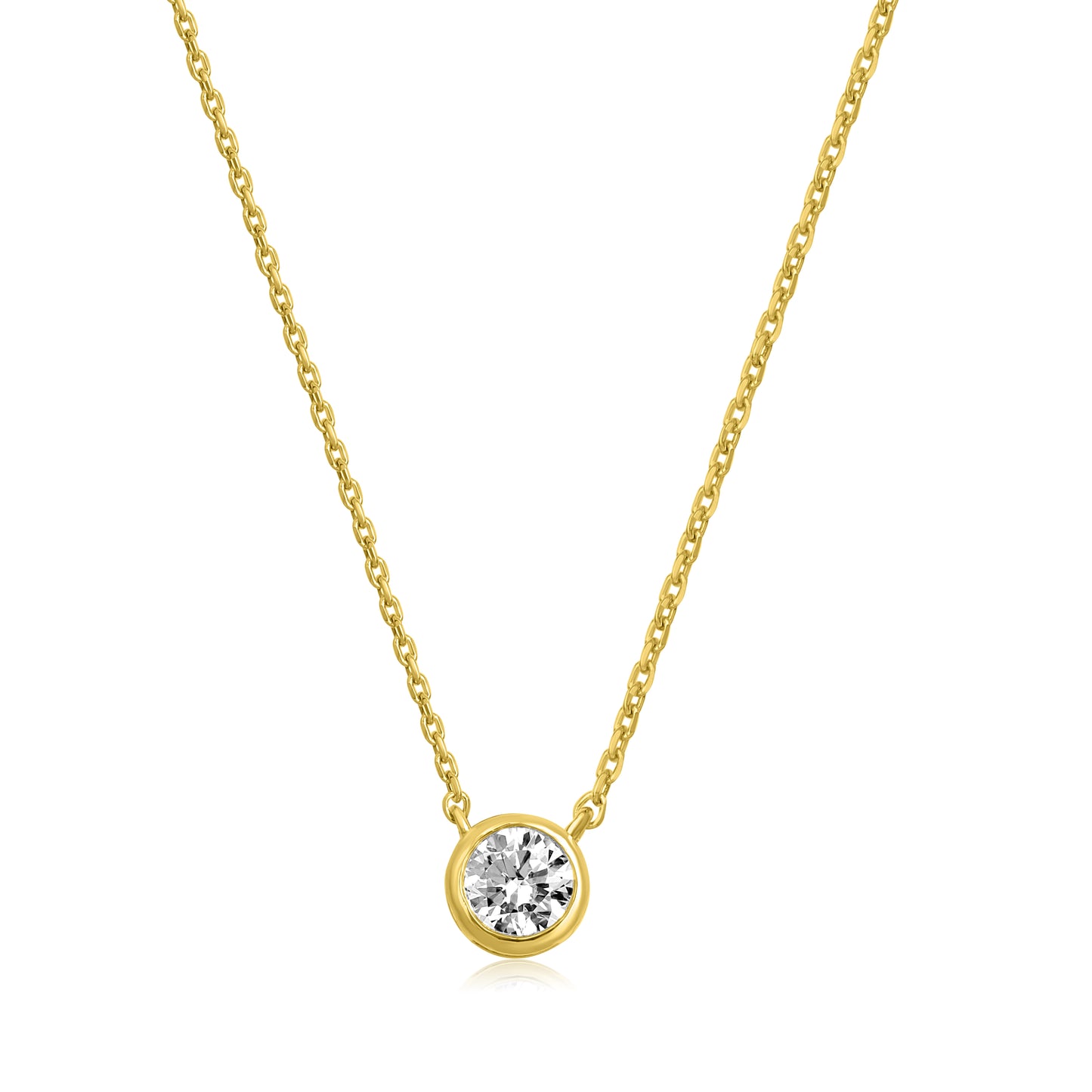 Round Bezel Set Pendant
