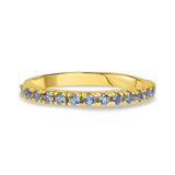 Birthstone Half Eternity Band Ring