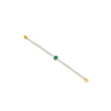 Emerald Oval Tennis Bracelet