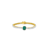 Emerald Oval Tennis Bracelet