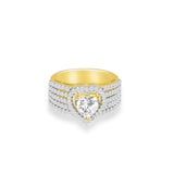 Heart Halo Ring