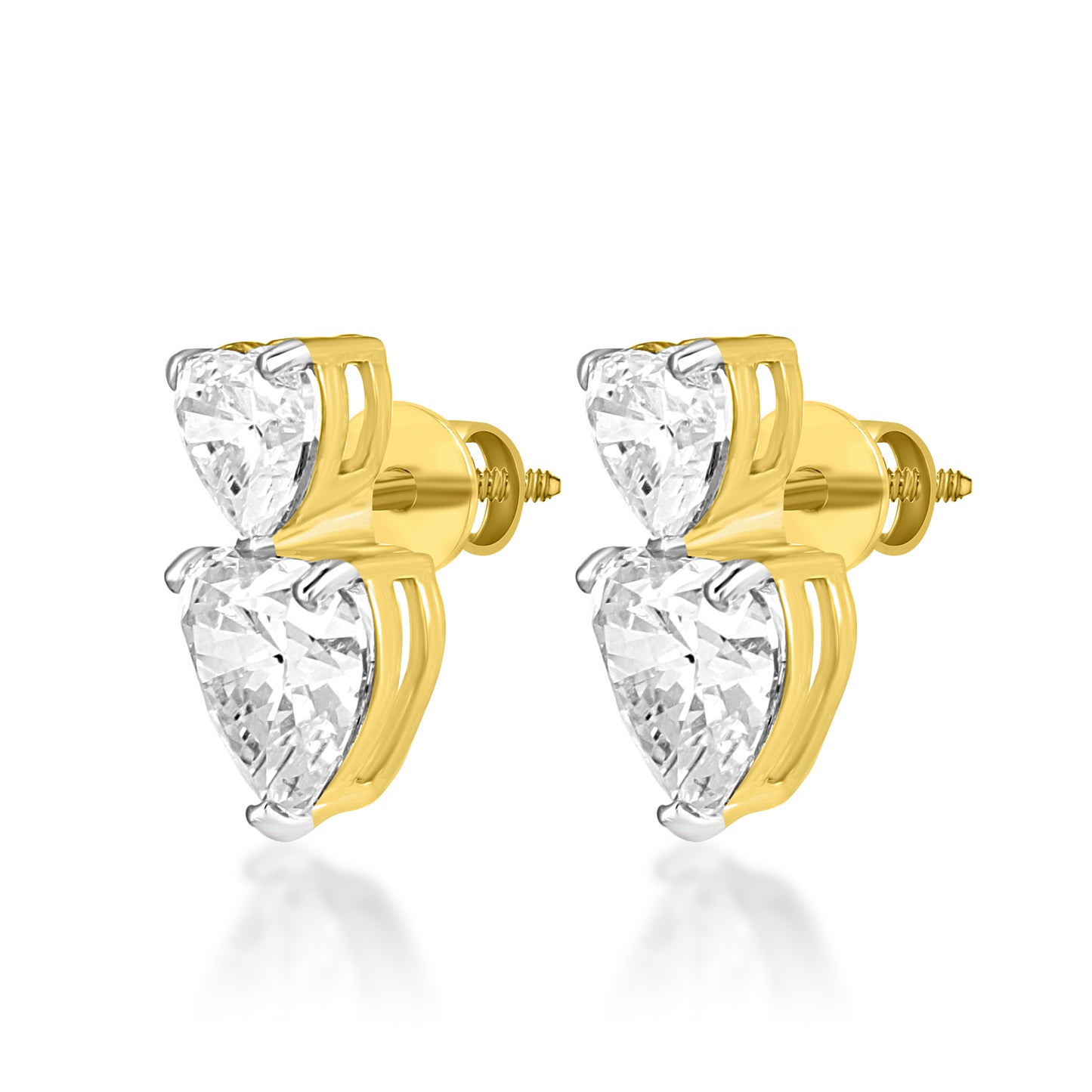 Ashley Heart Stud Earrings
