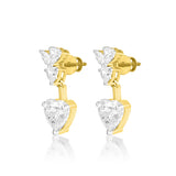 Tove Heart Dangle Earrings