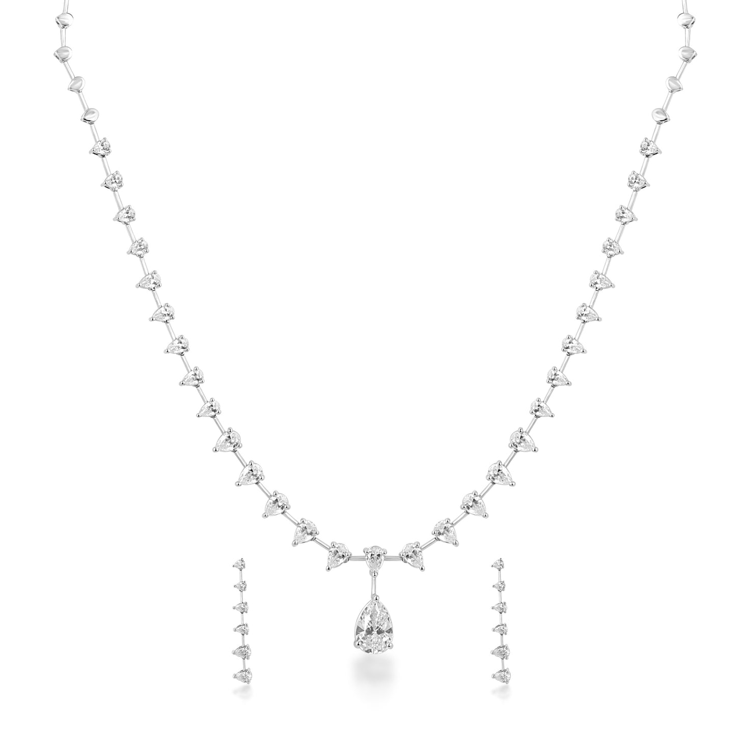 Dainty Pear Necklace Set