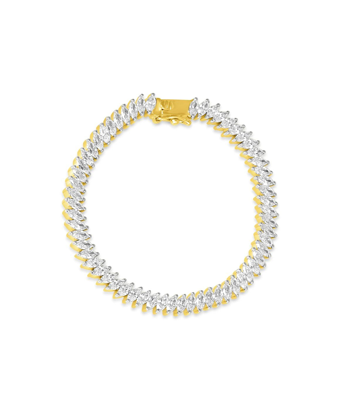 Marquise Cut Diamond Tennis Bracelet