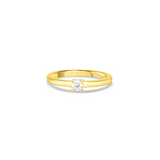 Petite Round Solitaire Ring