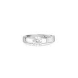 Gentleman's Round Solitaire Ring