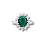 Emerald Diana Ring