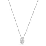 Marquise Cut Solitaire Pendant Neckpiece