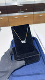 Emerald Cut & Heart Toi et Moi Pendant