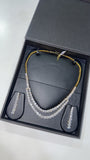 Ishana Marquise Layered Necklace Set