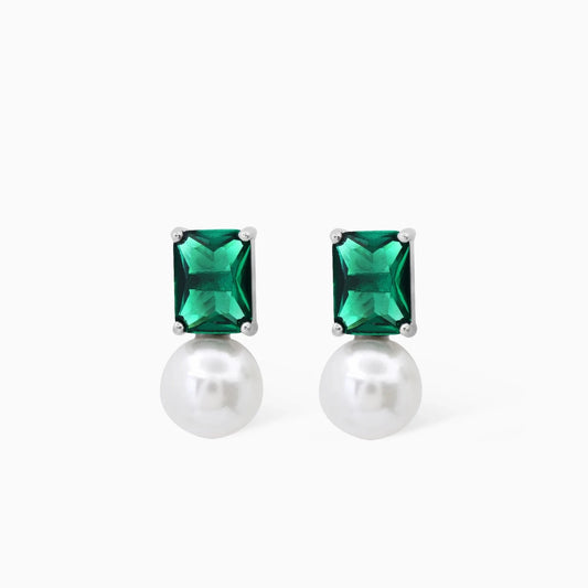 Crystal  Pearl Drop Earrings