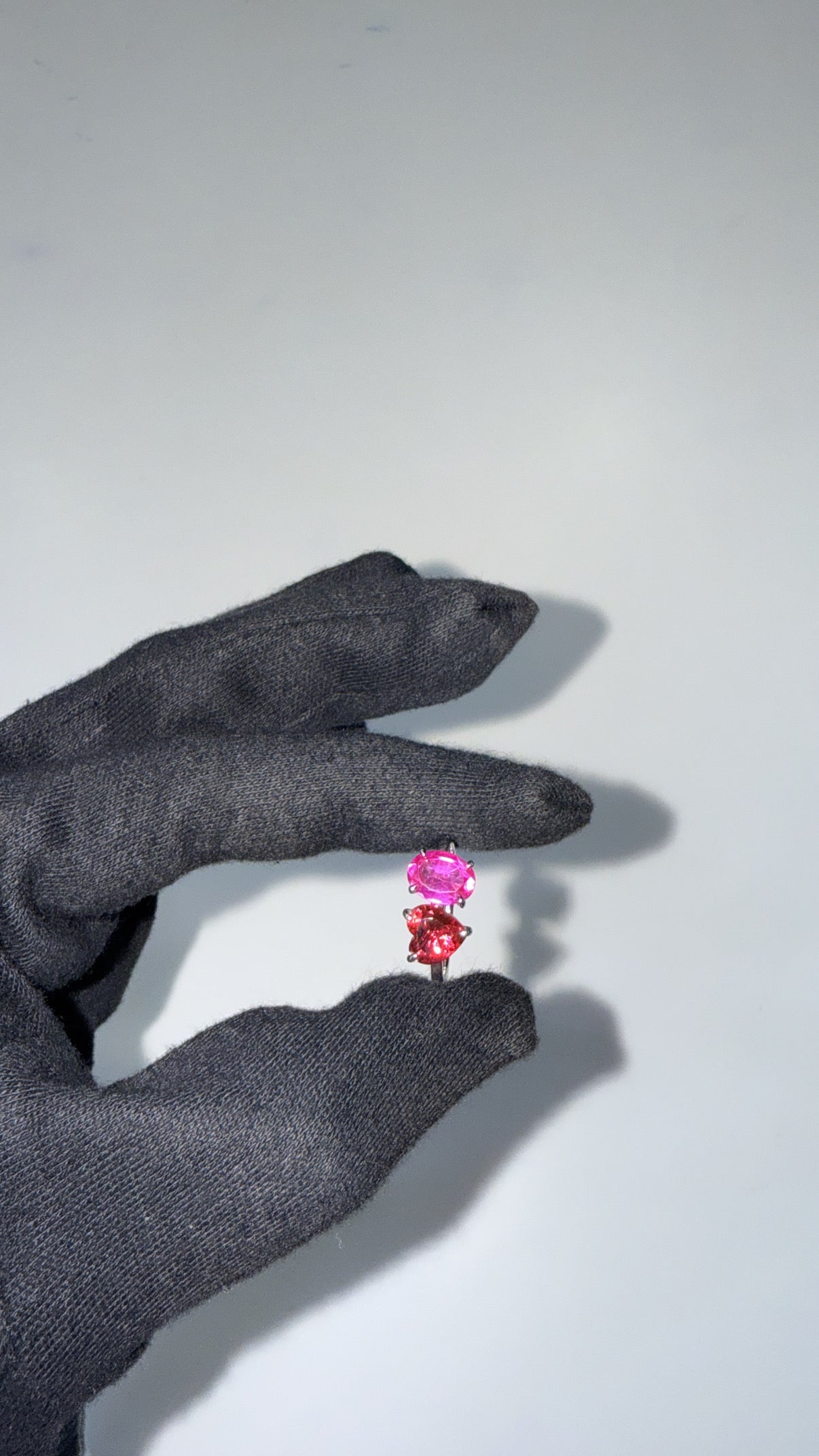 Heart & Oval Birthstone Toi et Moi Ring