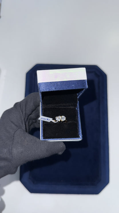Heart & Pear Diamond Toi et Moi Ring
