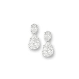 Oval & Pear Dangle Earrings