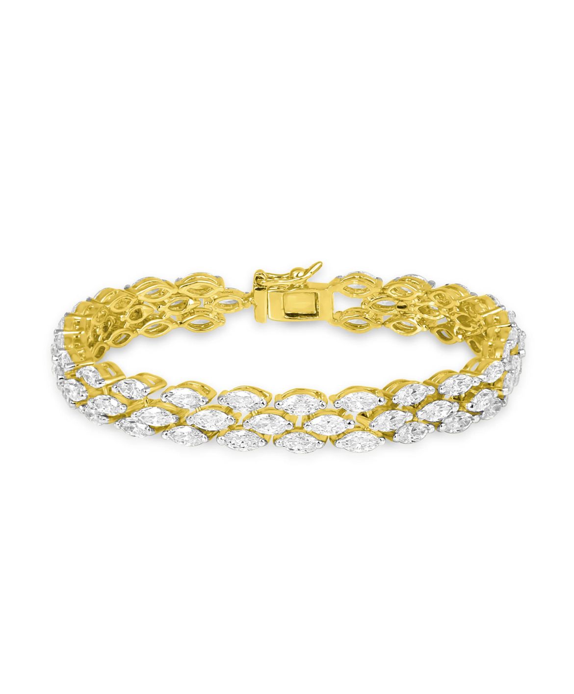 Icon Gold Marquise Tennis Bracelet