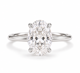 The Hailey Oval Solitaire Ring (5 Carat)