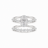 The Oval Bloom Ring Stack (2 Rings)