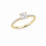 Round Pave Ring (Hidden Halo)