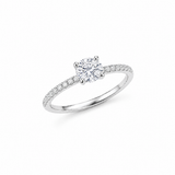 Round Pave Ring (Hidden Halo)