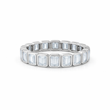 Bezel Set Emerald Eternity Ring