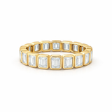 Bezel Set Emerald Eternity Ring