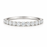 2MM Round Half Eternity Ring