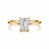 Emerald-Cut Solitaire Ring