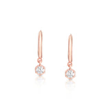 Dainty Round Solitaire Huggies
