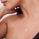 Emerald Cut Diamond Halo Neckpiece