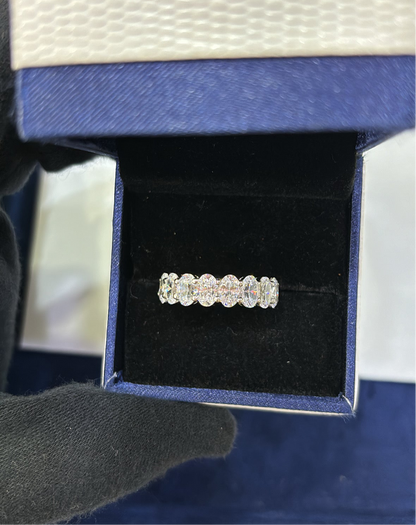 Oval Eternity Band Ring