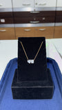 Emerald Cut & Heart Toi et Moi Pendant