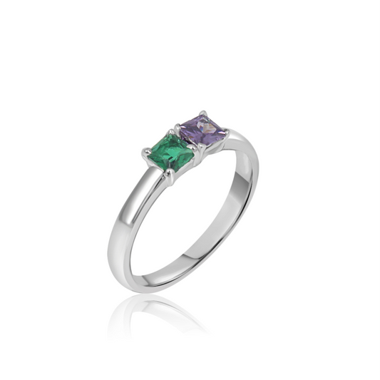 Princess  Birthstone Ring