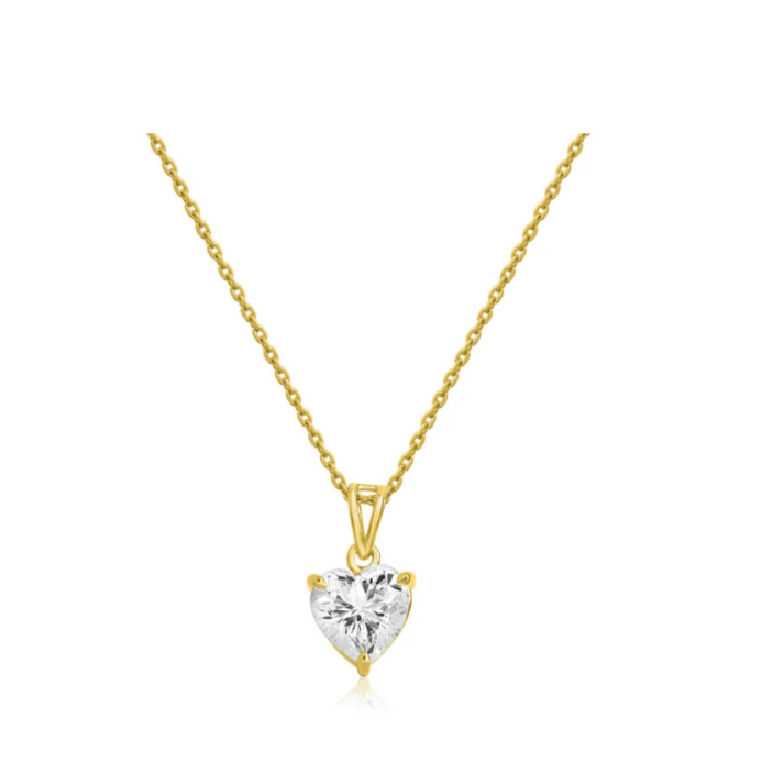 Heart Solitaire Pendant